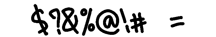 PG Florixa Regular Font OTHER CHARS