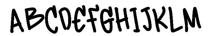 PG Florixa Regular Font UPPERCASE