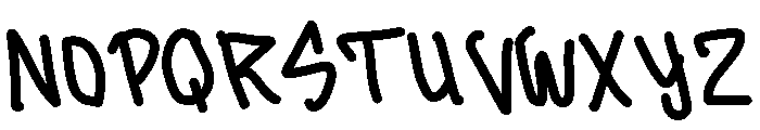 PG Florixa Regular Font UPPERCASE