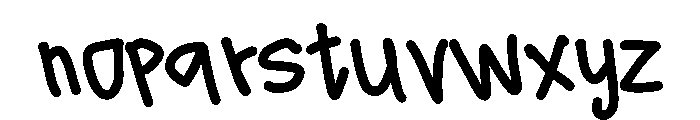 PG Florixa Regular Font LOWERCASE