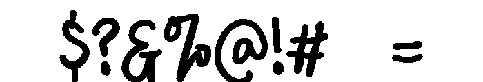 PG Foxie Brush Font OTHER CHARS