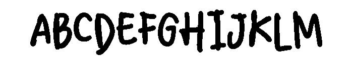 PG Foxie Brush Font UPPERCASE