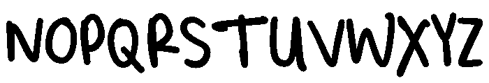 PG Foxie Brush Font UPPERCASE