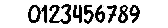PG Friday Brush Regular Font OTHER CHARS
