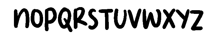 PG Friday Brush Regular Font LOWERCASE