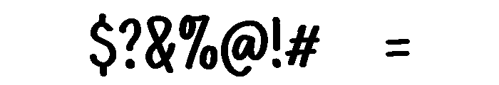 PG Friendly Brush Font OTHER CHARS