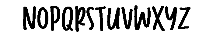 PG Friendly Brush Font UPPERCASE