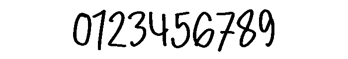 PG Funky Brush Font OTHER CHARS