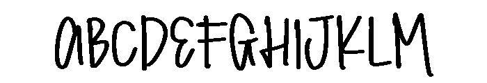 PG Funky Brush Font UPPERCASE