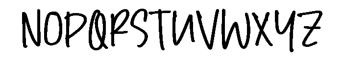 PG Funky Brush Font UPPERCASE
