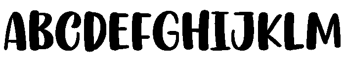 PG Funky Holiday Regular Font UPPERCASE