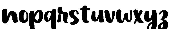 PG Funky Holiday Regular Font LOWERCASE