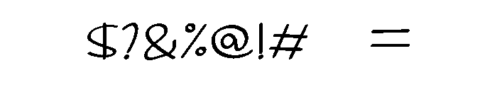 PG Gentle Bloom Font OTHER CHARS