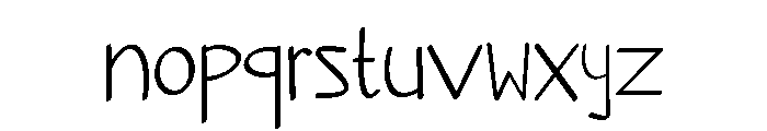 PG Gentle Bloom Font LOWERCASE