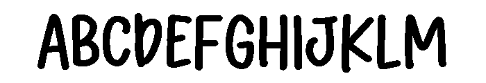 PG Gentle Sketch Font UPPERCASE