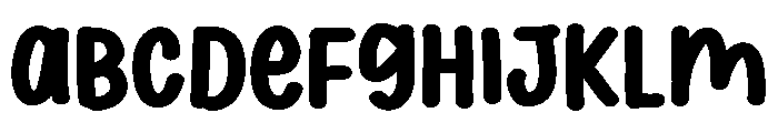 PG Gentle Wave Font UPPERCASE