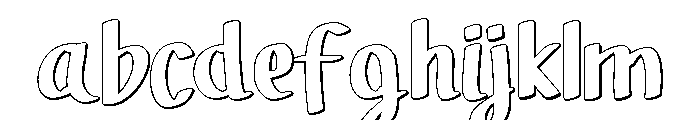 PG Ghostie Outline FONT