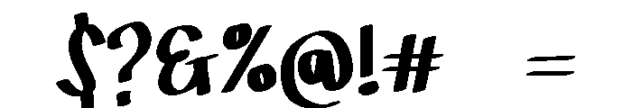 PG Ghostie Regular Font OTHER CHARS