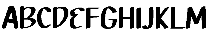 PG Ghostie Regular Font UPPERCASE