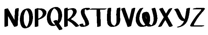 PG Ghostie Regular Font UPPERCASE