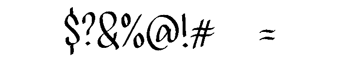 PG Glamoris Font OTHER CHARS