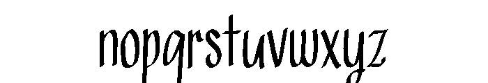 PG Glamoris Font LOWERCASE