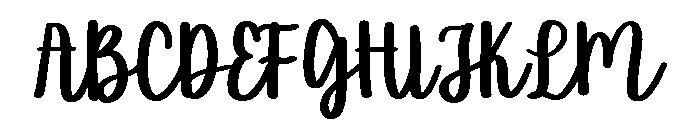PG Glandis Font UPPERCASE