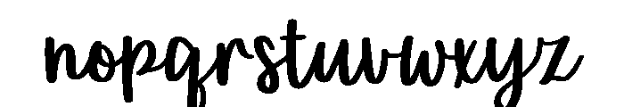 PG Glandis Font LOWERCASE