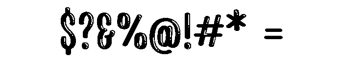 PG Gracias Regular Font OTHER CHARS