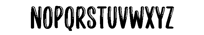 PG Gracias Regular Font LOWERCASE