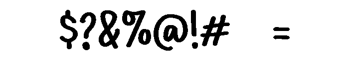 PG Grandist Brush Regular Font OTHER CHARS
