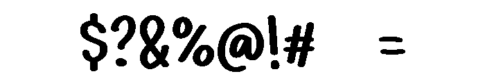 PG Handivo Brush Font OTHER CHARS