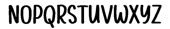 PG Handivo Brush Font UPPERCASE