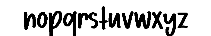 PG Handivo Brush Font LOWERCASE