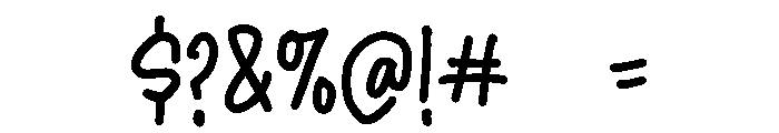 PG Handmade Font OTHER CHARS
