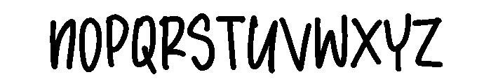 PG Handmade Font LOWERCASE