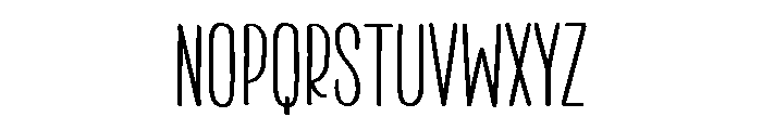 PG Happy Holiday Regular Font LOWERCASE