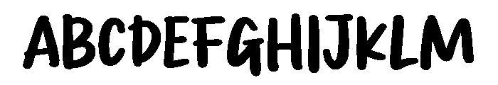 PG Happy Spring Font UPPERCASE
