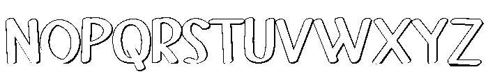 PG Haunted Ink Outline Font UPPERCASE