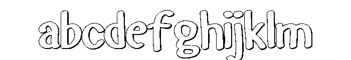 PG Haunted Ink Outline FONT