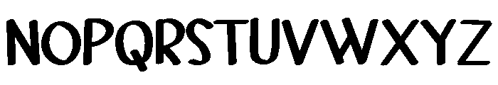 PG Haunted Ink Regular Font UPPERCASE