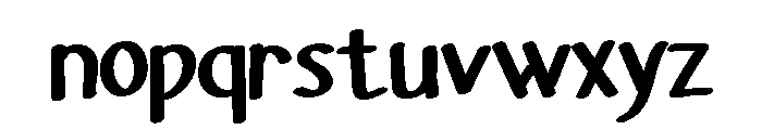 PG Haunted Ink Regular Font LOWERCASE