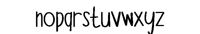 PG Haunter Regular Font LOWERCASE