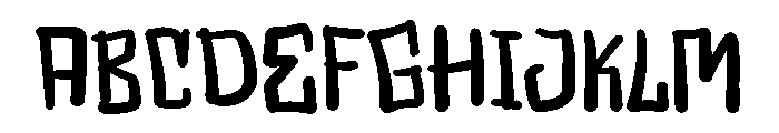 PG Heart Confetti Font UPPERCASE