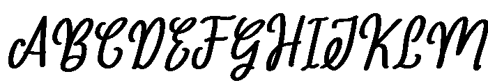 PG Hello Beautiful Regular Font UPPERCASE