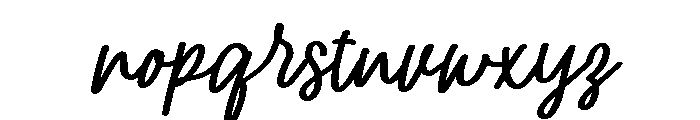 PG Hello Beautiful Regular Font LOWERCASE