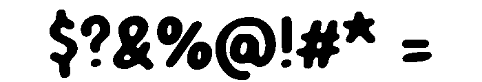 PG Honeyroll Blur Font OTHER CHARS