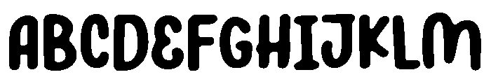 PG Honeyroll Blur Font UPPERCASE