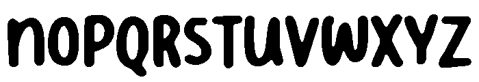 PG Honeyroll Blur Font UPPERCASE