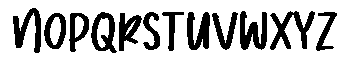 PG Humble Night Font UPPERCASE